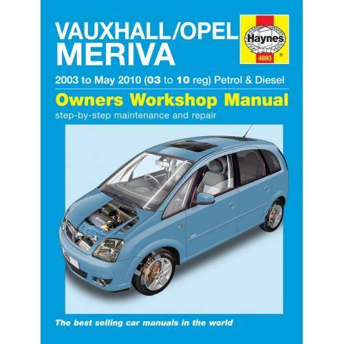 Haynes 4893 Opel Meriva 2003 to 2010 Repair Manual