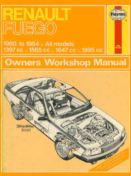 Haynes 0764 Renault Fuego 1980 to 1984 Repair Manual