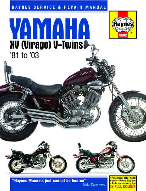 Haynes 0802 Yamaha XV (Virago) V-Twins (1981 to 2003) Repair Manual