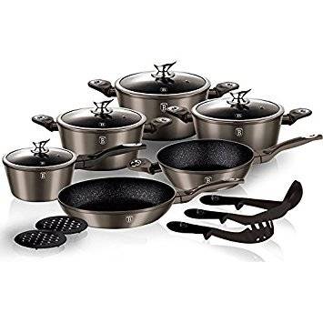 Berlinger Haus-15 Pieces cookware set, Carbon Metallic Line(PLEASE READ BEFORE BIDDING)