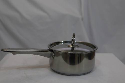 CHUKBOK - Heavy Bottom Stainless Steel Induction Ready Cookware 16 cm Sauce Pan + Lid(Display Item)