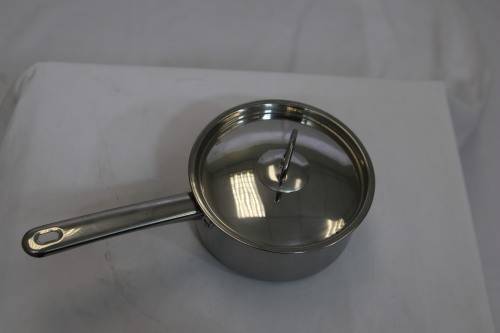CHUKBOK - Heavy Bottom Stainless Steel Induction Ready Cookware 16 cm Sauce Pan + Lid(Display Item)