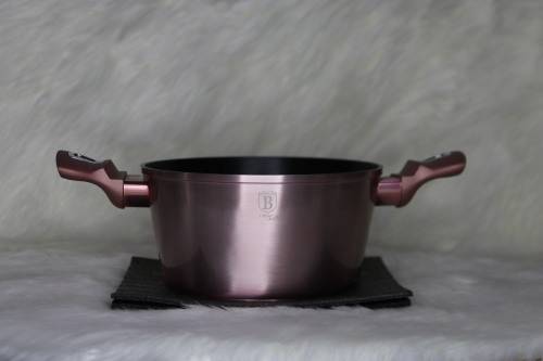 BERLINGER HAUS 20CM TITANIUM COATING CASSEROLE WITHOUT LID - IROSE EDITION(SECOND HAND)(NO LID)