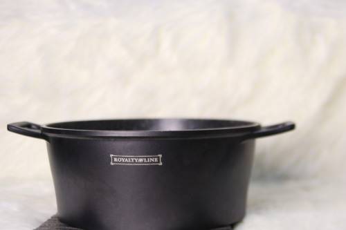 Royalty Line - 28cm Marble Coated Casserole Without Lid (Second hand)(No Lid)(Black)