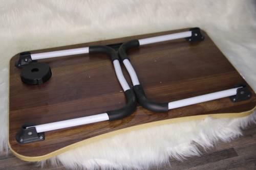 Dmart Laptop Stand For Bed And Sofa- BROWN(SECOND HAND)
