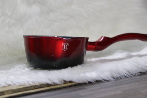 Berlinger Haus - 16 cm Metallic Line Marble Coated Sauce Pan - Burgundy(Second hand)