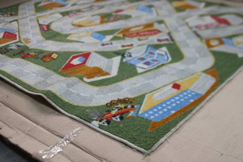 Waltex Kiddies Race Track Rectangle Rug - 130 x 180cm