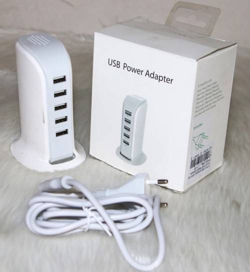 5 Port USB Adapter 20W 4A Travel Wall Rapid Charger Station Hub