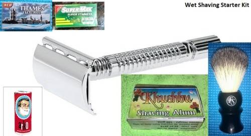 Traditional Wet Shaving Starter Kit (Rimei, Arko)