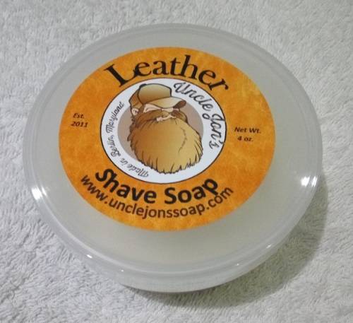 Uncle Jon's Shave Soap - Leather