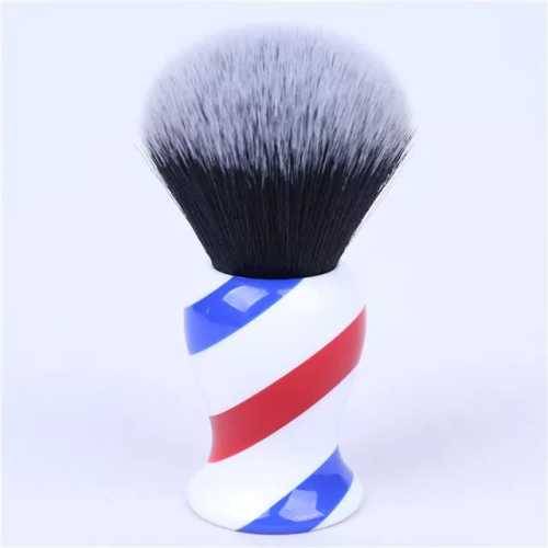 Yaqi Shave Brush Barber Pole (Tuxedo Synthetic)