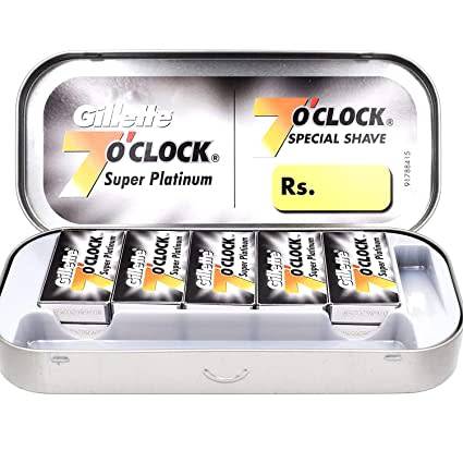 Gillette Super Platinum Razor Blades (Saloon Tin)