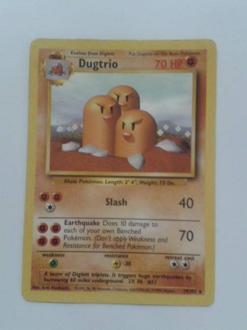 Pokemon Dugtrio 19/102 Rare