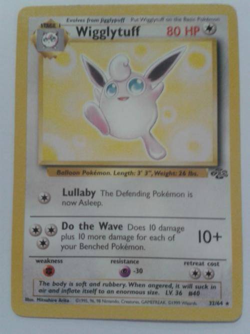 Pokemon Wigglytuff 32/64 Rare