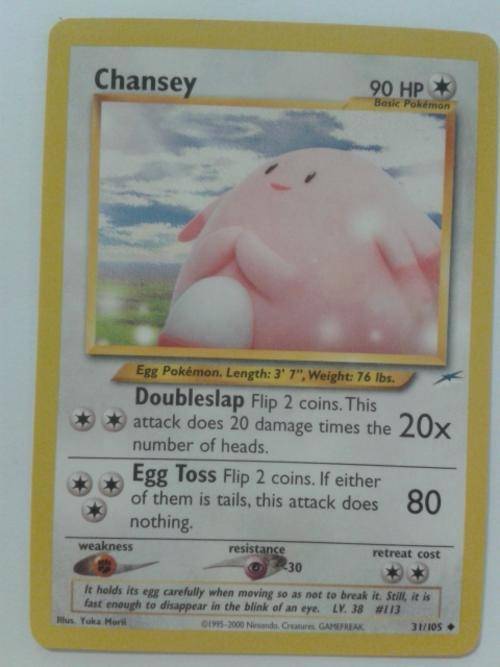 Pokemon Chansey 31/105 Uncommon
