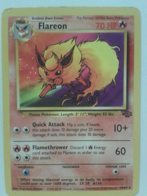 Pokemon Flareon 19/64 Rare