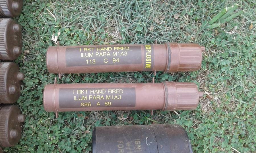 Various Empty Ammunition and Bomb Containers