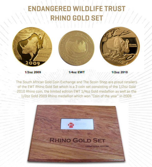 Ewt Natura Black Rhino And White Rhino Gold Set """ONE AND ONLY ON BOB'''''@ Crazy R1 start