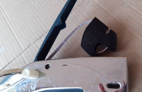 Vintage DYMO M-10 Label Maker Chrome Metal  (incl tape)