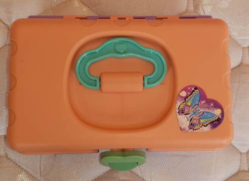 Vintage 1991 Redbox Tinkerbell Makeup Jewelry Case