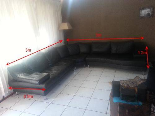 couch corner unit real leather