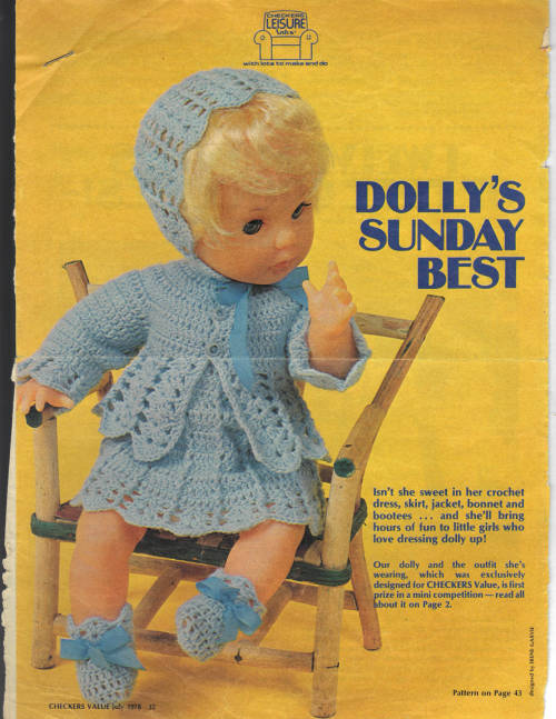 Crochet Doll - First Love Doll - Sunday's Best/ Magazine ( PDF)