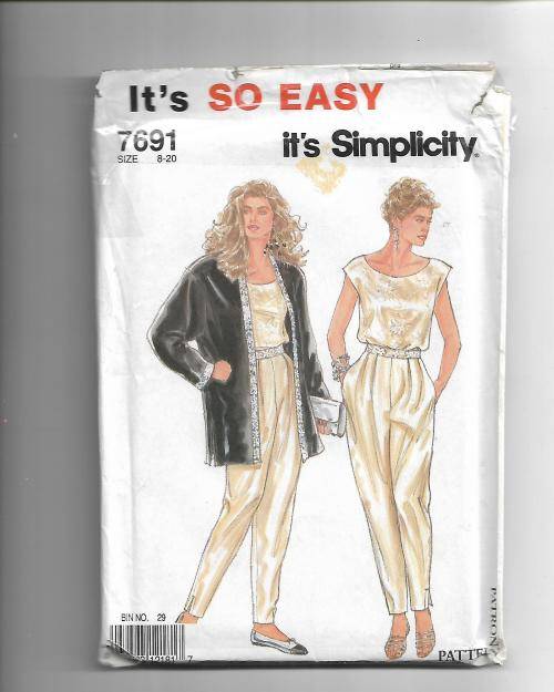 Simplicity 7691 Ladies Size 8 - 20