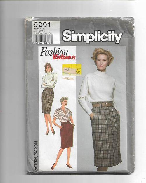 Simplicity 9291 Ladies Skirt  All Sizes