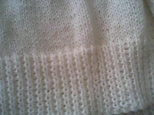 Ladies Cream Color Turtle Neck Pullover (Hand Knitted in 4 Ply)
