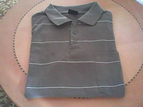 LIGHT BROWN GOLF T SHIRT - NO BOUNDARIES - GOOD - SIZE M