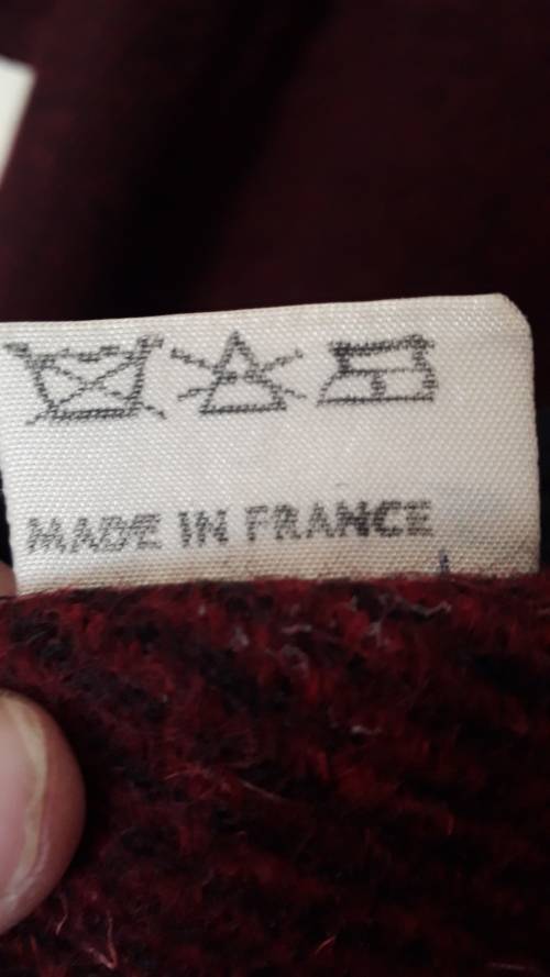 CLOTHES: VINTAGE LADIES BODY SNUG FIT A LINE COAT FROM FRANCE - XS TO S  - VERY GOOD