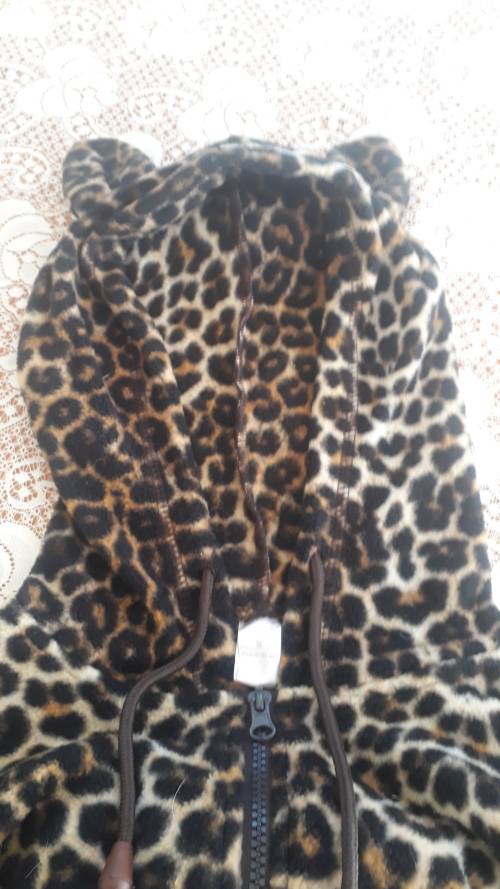 Leopard Spotted Onesie  - Size S - Pre-Loved