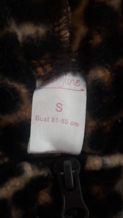 Leopard Spotted Onesie  - Size S - Pre-Loved