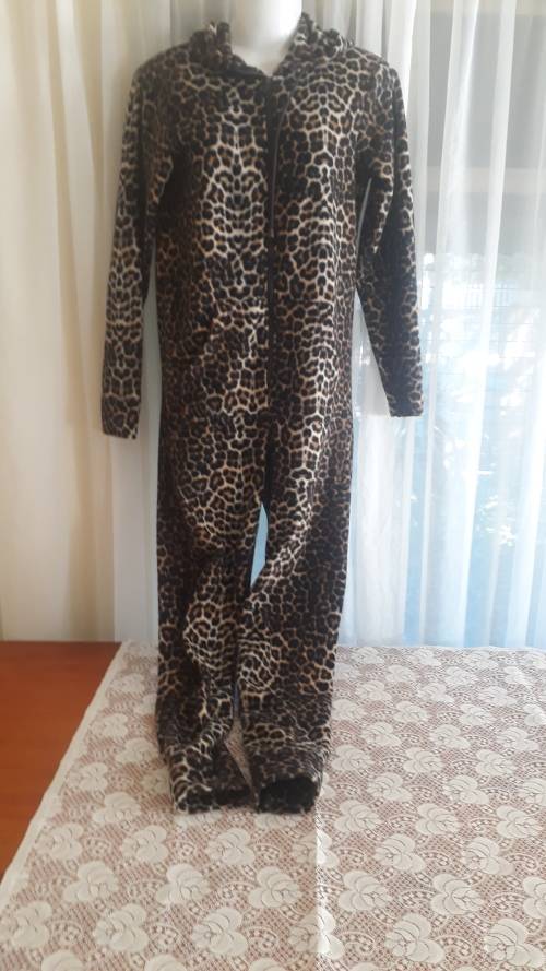 Leopard Spotted Onesie  - Size S - Pre-Loved