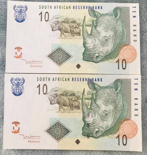 2x Uncirculated R10 Notes!!!