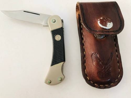 Vintage Puma 255 Solingen Germany Kife With Leather Pouch!!!For Collectors!!!
