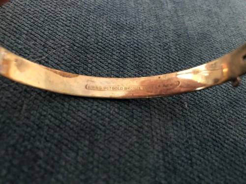 3x Vintage 9ct Gold Metal core Bangles!!!Dont Miss Out!!