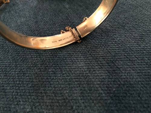 3x Vintage 9ct Gold Metal core Bangles!!!Dont Miss Out!!