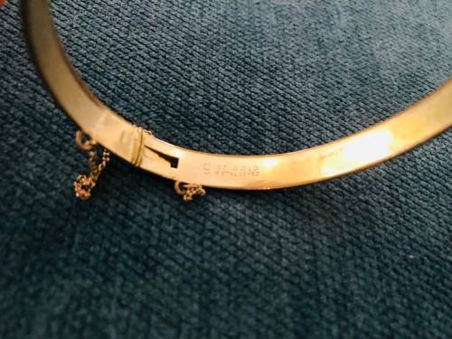 3x Vintage 9ct Gold Metal core Bangles!!!Dont Miss Out!!