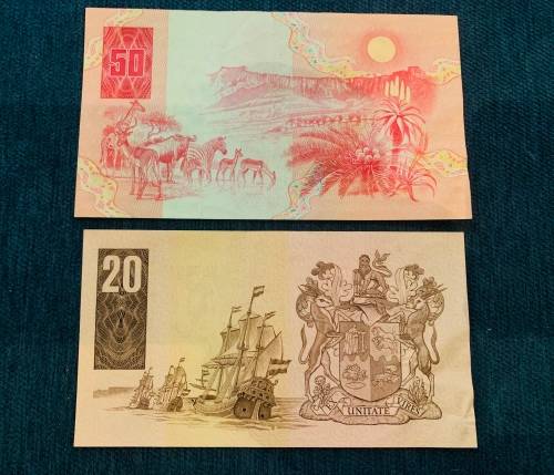 2x Uncirculated South African Collectors Notes