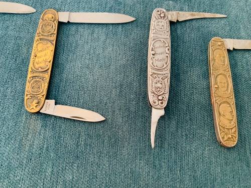 5x Very Collectable Paul Kruger Eendrag knives and more