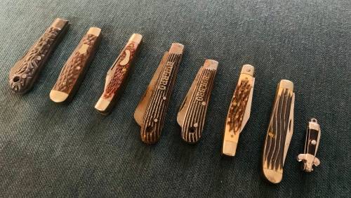 8x Vintage Collectors Knives!! Various Makes Best-Bulbro and More!