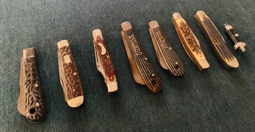 8x Vintage Collectors Knives!! Various Makes Best-Bulbro and More!