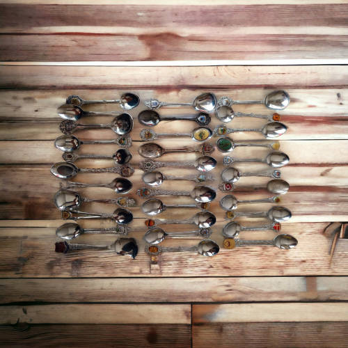 Stunning collection of teaspoons from various countries