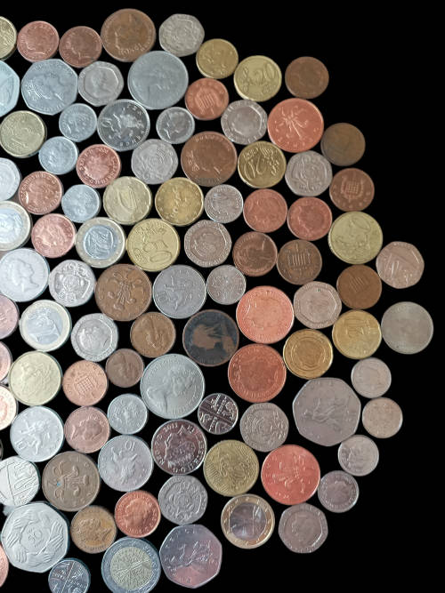 Collectors selection of Euros, Pennies and Pence