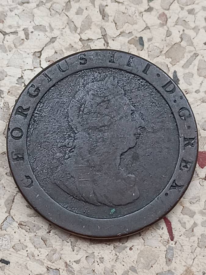 Rare vintage collectors 1797 Great Britain Cartwheel One Penny
