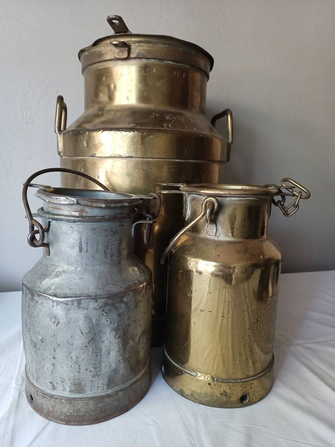 Rare Vintage Collectors milk canisters