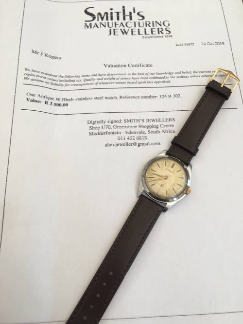 !!! Antique W.Hinds 22 Years Service Watch!!! DONT MISS OUT!!!