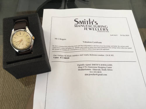 !!! Antique W.Hinds 22 Years Service Watch!!! DONT MISS OUT!!!