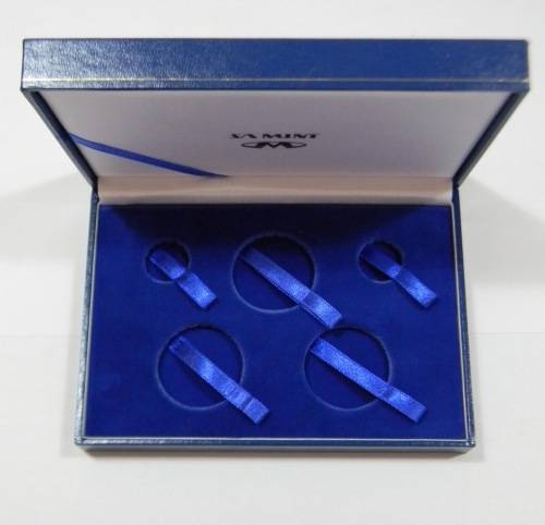 Empty SA Mint Box for 2007 Protea 5 Coin MAndela / de Klerk Proof set